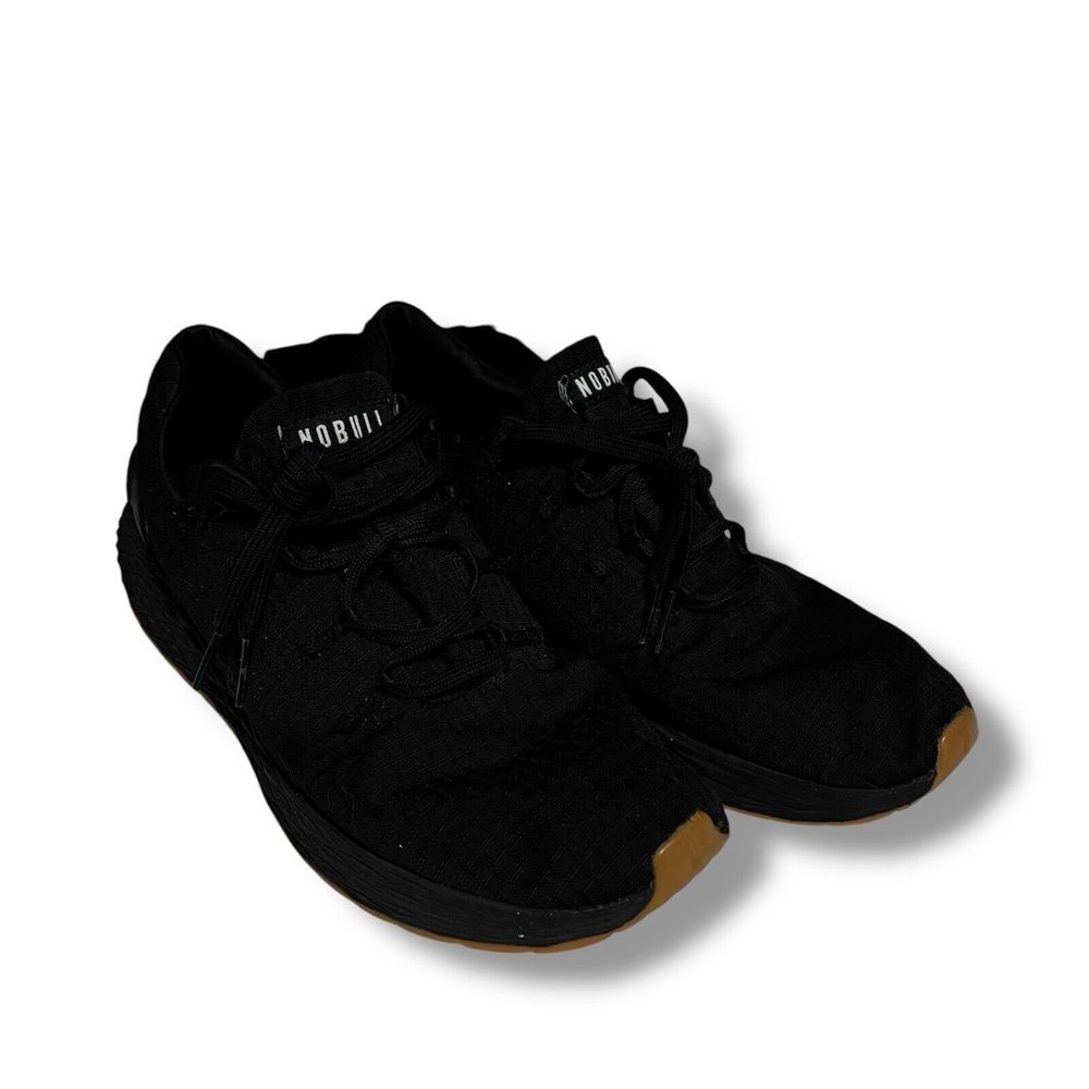Nobull Allday Ripstop Runner Shoes Women's 13.5 Black Gum Crossfit Training